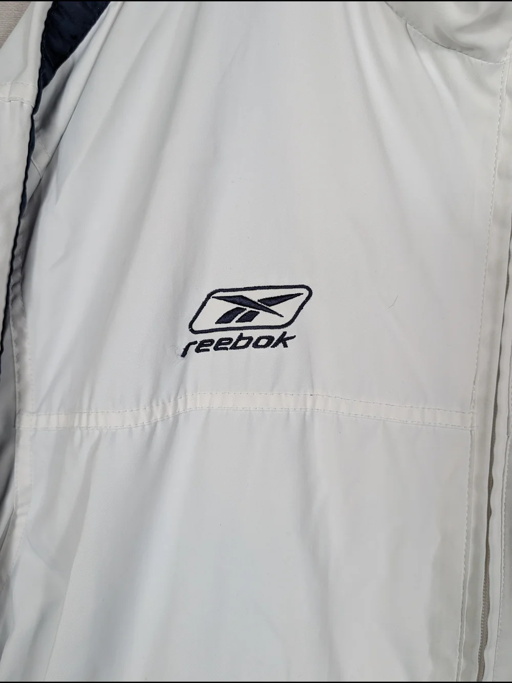 Reebok NFL Dallas Cowboys Sweatshirt Full Zip Jacket Mens Size Large White
